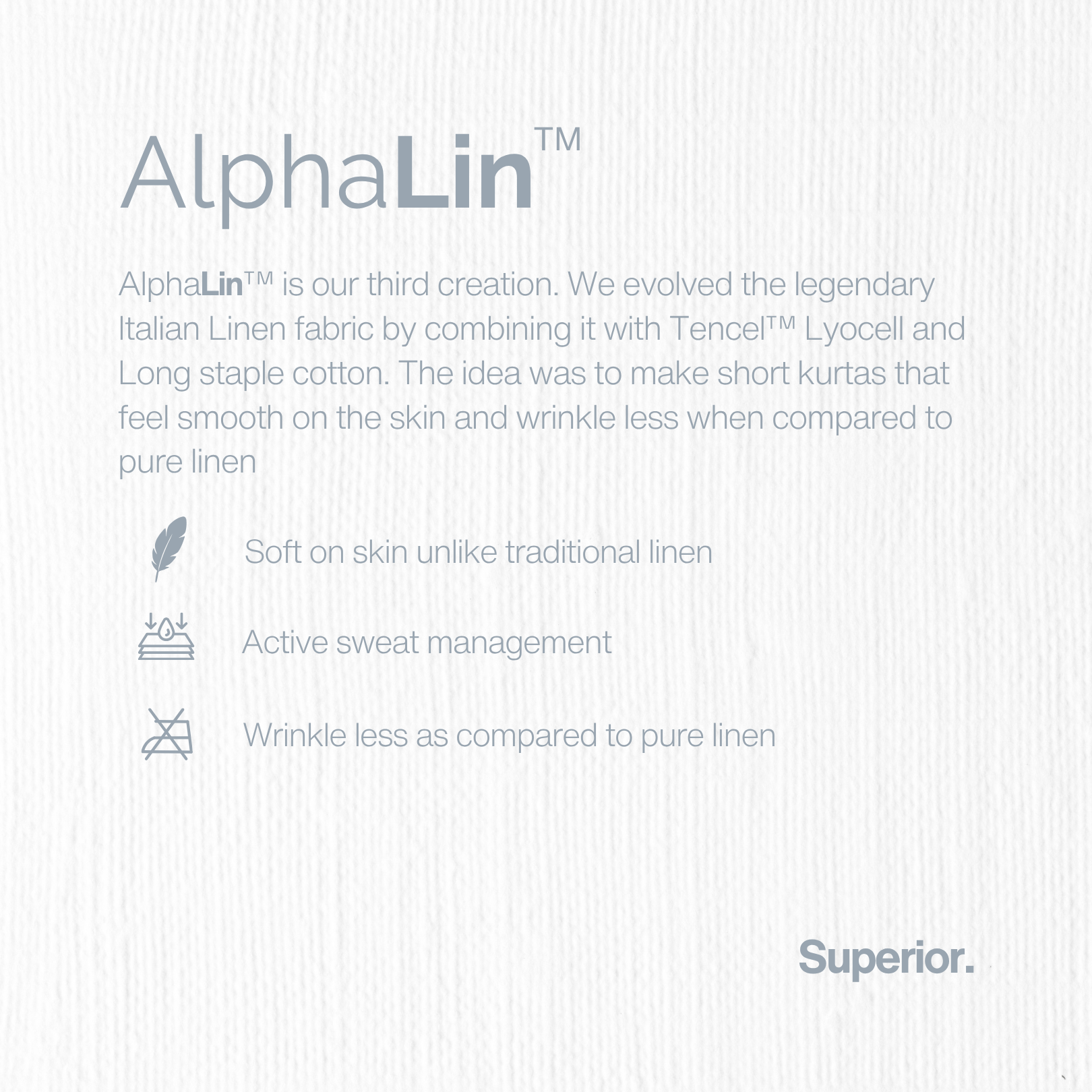 S06 : AlphaLin™ Short Kurta